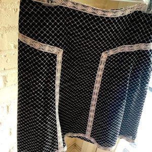 Max Studio Petite embroidered A-line skirt.